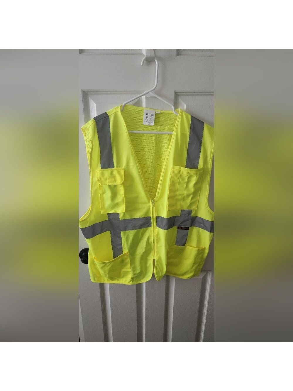 NEW 3C Products Neon Green Surveyor Safety Vest XL